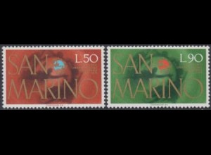 San Marino Mi.Nr. 1075-76 100Jahre Weltpostverein UPU (2 Werte)