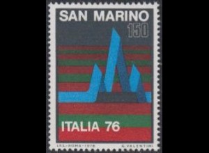 San Marino Mi.Nr. 1122 Briefmarkenausstellung ITALIA '76 (150)
