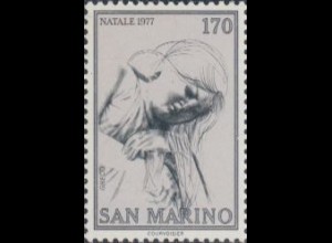 San Marino Mi.Nr. 1150 Weihnachten, Hl. Maria, Zeichg.v.Emilio Greco (170)