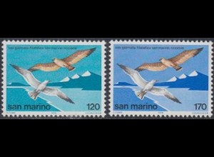 San Marino Mi.Nr. 1158-59 Int.Briefmarkenausstellung, Möwen (2 Werte)