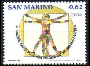 San Marino Mi.Nr. 2262 Europa 2006 Leonardi da Vinci, Mensch als Puzzle (0,62)