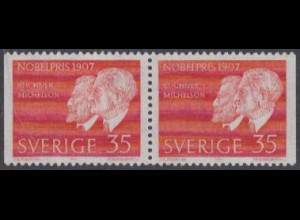 Schweden Mi.Nr. 596Dl/Dr Nobelpreis 1907, Buchner und Michelson (Paar)