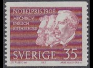 Schweden Mi.Nr. 626A Nobelpreis u.a. Ehrlich Rutherford Lippmann (35)