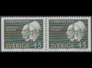 Schweden Mi.Nr. 627Dl/Dr Nobelpreis Lippmann Eucken (Paar)