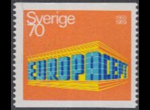 Schweden Mi.Nr. 634A Europa 69, EUROPA+CEPT in Tempelform (70)