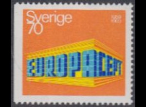 Schweden Mi.Nr. 634Dl Europa 69, EUROPA+CEPT in Tempelform (70)