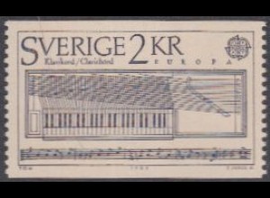 Schweden Mi.Nr. 1328A Europa 85, Jahr d.Musik, Clavichord (2)