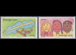 Schweden Mi.Nr. 2531-32Du Europa 06, Integration (2 Werte)