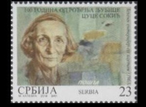 Serbien Mi.Nr. 587 100.Geb. Ljubica Sokic (23)