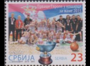 Serbien MiNr. 638 Basketball-Europameister der Frauen (23)