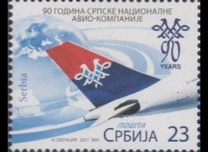 Serbien MiNr. 751 Fluggesellschaft Air Serbia, Seitenleitwerk (23)