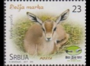 Serbien MiNr. 765 Für d.Kinder, Jungtiere im Belgrader Zoo, Gazelle (23)