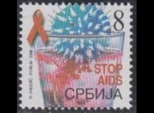 Serbien Zwangszuschlagsm.Mi.Nr. 5 Aidsbekämpfung (8)