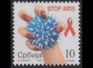 Serbien Zwangszuschlagsm.Mi.Nr. 13 Aidsbekämpfung (10)