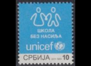 Serbien Zwangszuschlagsm.Mi.Nr. 44 UNICEF, Junge und Mädchen (10)