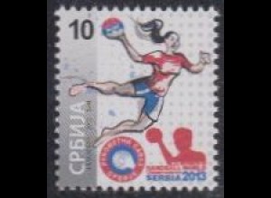 Serbien Zwangszuschlagsm.Mi.Nr. 63 Handball-EM der Frauen (10)
