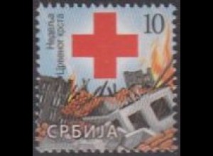 Serbien Zwangszuschlagsm.MiNr. 84 Woche d.Roten Kreuzes, Ruinen (10)