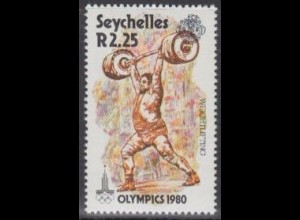 Seychellen Mi.Nr. 462 Olymp. Sommerspiele Moskau, Gewichtheben (2,25)