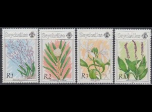 Seychellen Mi.Nr. 741-44 Orchideen (4 Werte)