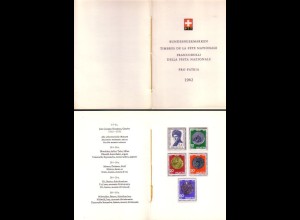 Schweiz Mi.Nr. 751-55 Bundesfeiermarken (Pro Patria) 1962 (5 Werte im Heft)