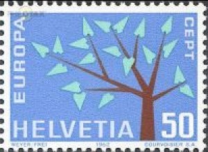 Schweiz Mi.Nr. 757 Europa 62, stilisierter Baum (50)