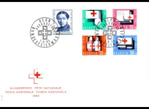 Schweiz Mi.Nr. 775-79 Pro Patria, Anna Heer, Rotes Kreuz (5 Werte)