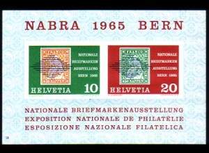 Schweiz Mi.Nr. Block 20 Nat. Briefmarkenausstellung NABRA Bern