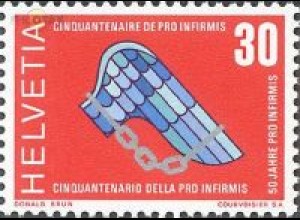 Schweiz Mi.Nr. 920 Jahresereignisse, 50 Jahre Pro Infirmis (30)