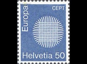 Schweiz Mi.Nr. 924 Europa 70, Flechtwerk als Sonnensymbol (50)