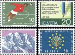 Schweiz Mi.Nr. 929-32 Jahresereignisse 1970 (II) (4 Werte)