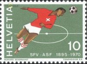 Schweiz Mi.Nr. 929 Jahresereignisse, 75 J. Schweizer Fußballverband (10)