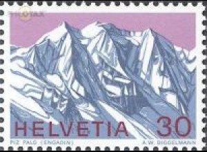 Schweiz Mi.Nr. 931 Jahresereignisse, Schweizer Alpen, Piz Palü (30)