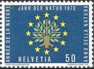 Schweiz Mi.Nr. 932 Jahresereignisse, Europ. Naturschutzjahr (50)