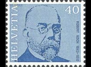 Schweiz Mi.Nr. 958 Porträtmarken, Robert Koch, Bakteriologe (40)