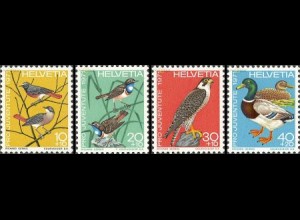 Schweiz Mi.Nr. 960-63 Pro Juventute, Vögel (4 Werte)