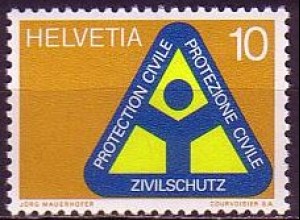 Schweiz Mi.Nr. 975 Jahresereignisse, Zivilschutz (10)