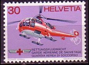 Schweiz Mi.Nr. 977 Jahresereignisse, Rettungsflugwacht, Helikopter (30)