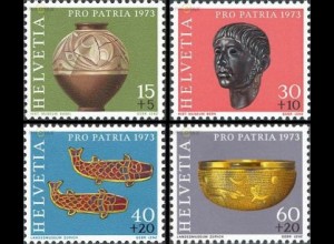 Schweiz Mi.Nr. 996-99 Pro Patria, Archäologische Funde (4 Werte)