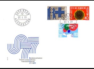Schweiz Mi.Nr. 1087-89 Jahresereignisse 1977 (I) (3 Werte)