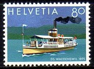 Schweiz Mi.Nr. 1127 LEMANEX '78, Fährschiff Wädenswill (80)