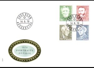 Schweiz Mi.Nr. 1137-40 Porträtmarken (4 Werte)