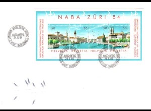 Schweiz Mi.Nr. Block 24 Nat. Briefmarkenausstellung NABA ZÜRI '84