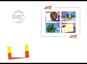 Schweiz Mi.Nr. Block 26 Nat. Briefmarkenausstellung HELVETIA GENEVE `90