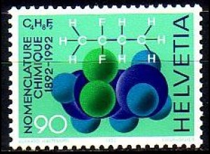 Schweiz Mi.Nr. 1467 Jahresereignisse, 100 J. Int. Chemie-Nomenklatur-Konf. (90)