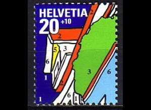Schweiz Mi.Nr. 1692 Nat. Briefmarkenausstellung NABA 2000 (20+10)