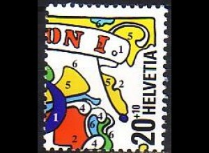 Schweiz Mi.Nr. 1722 Nat.Briefmarkenausst. NABA 2000, eidgen.Briefm. (20+10)