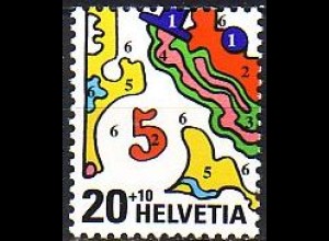 Schweiz Mi.Nr. 1723 Nat.Briefmarkenausst. NABA 2000, eidgen.Briefm. (20+10)