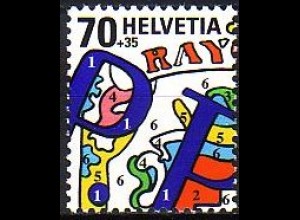 Schweiz Mi.Nr. 1724 Nat.Briefmarkenausst. NABA 2000, eidgen.Briefm. (70+35)