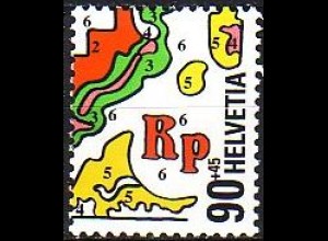 Schweiz Mi.Nr. 1725 Nat.Briefmarkenausst. NABA 2000, eidgen.Briefm. (90+45)