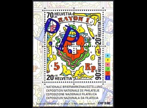 Schweiz Mi.Nr. Block 30 Nat. Briefmarkenausst. NABA 2000, eidgenöss. Briefmarken